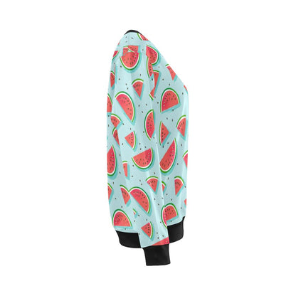 Watermelon Pattern Print Design WM03 Women Long Sleeve Sweatshirt-JorJune