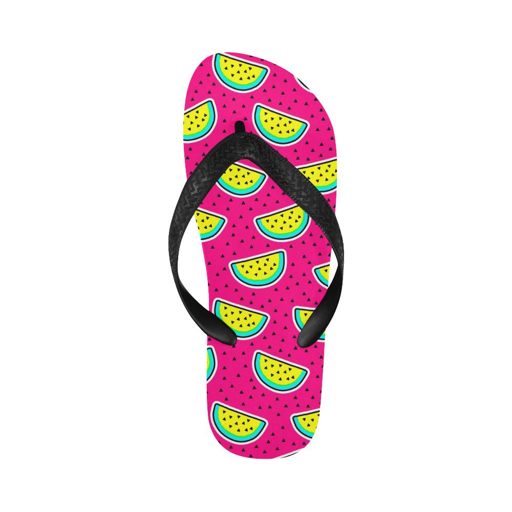 Watermelon Pattern Print Design WM04 Flip Flops-JorJune