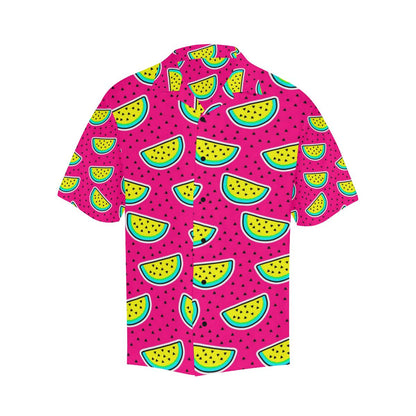 Watermelon Pattern Print Design WM04 Men Hawaiian Shirt-JorJune