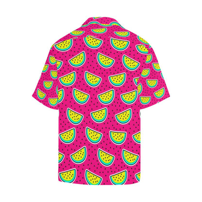 Watermelon Pattern Print Design WM04 Men Hawaiian Shirt-JorJune