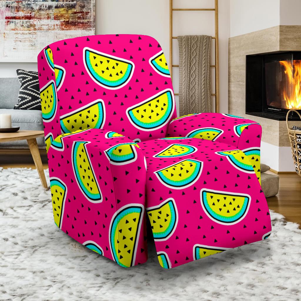 Watermelon Pattern Print Design WM04 Recliner Slipcover-JORJUNE.COM