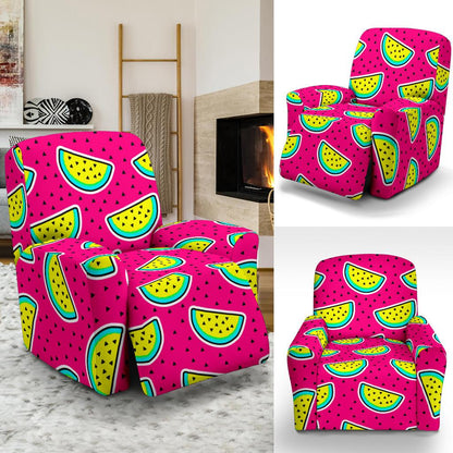 Watermelon Pattern Print Design WM04 Recliner Slipcover-JORJUNE.COM