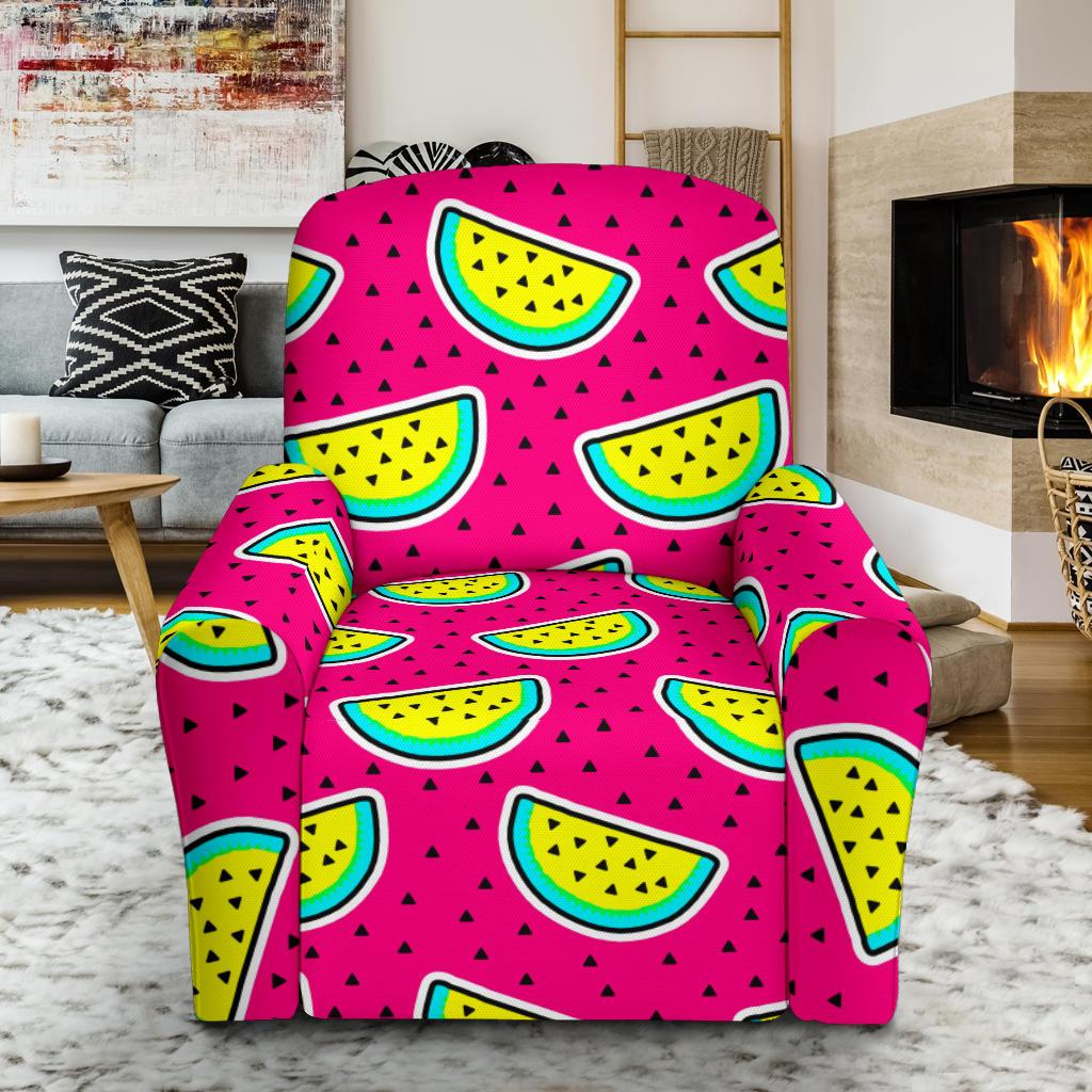 Watermelon Pattern Print Design WM04 Recliner Slipcover-JORJUNE.COM