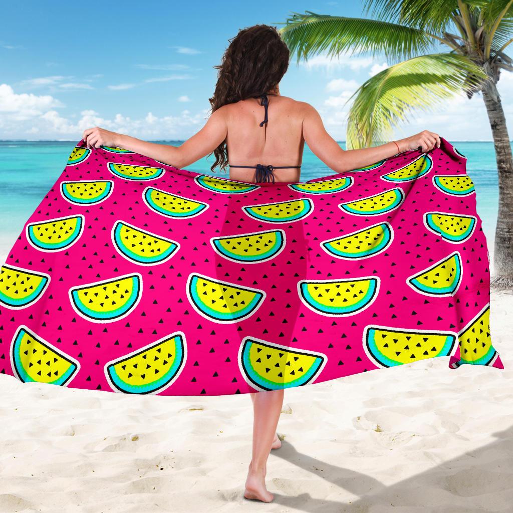 Watermelon Pattern Print Design WM04 Sarong Pareo Wrap-JORJUNE.COM