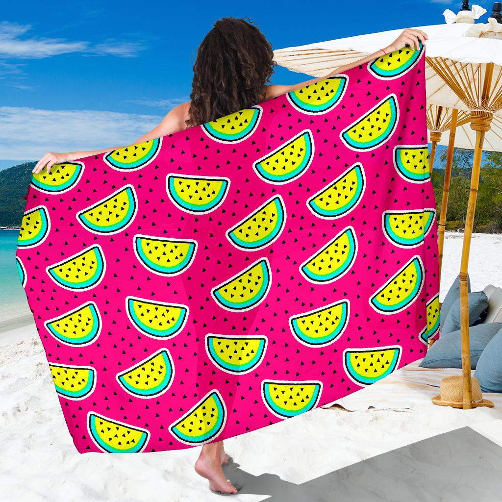 Watermelon Pattern Print Design WM04 Sarong Pareo Wrap-JORJUNE.COM