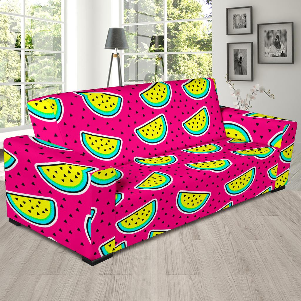 Watermelon Pattern Print Design WM04 Sofa Slipcover-JORJUNE.COM