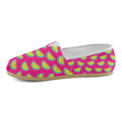 Watermelon Pattern Print Design WM04 Women Casual Shoes-JorJune.com