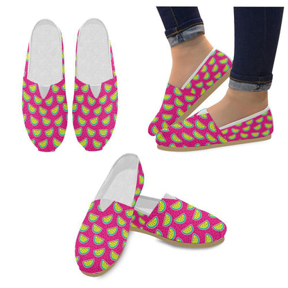 Watermelon Pattern Print Design WM04 Women Casual Shoes-JorJune.com