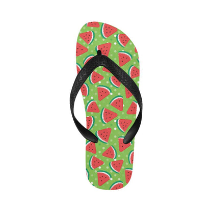 Watermelon Pattern Print Design WM05 Flip Flops-JorJune