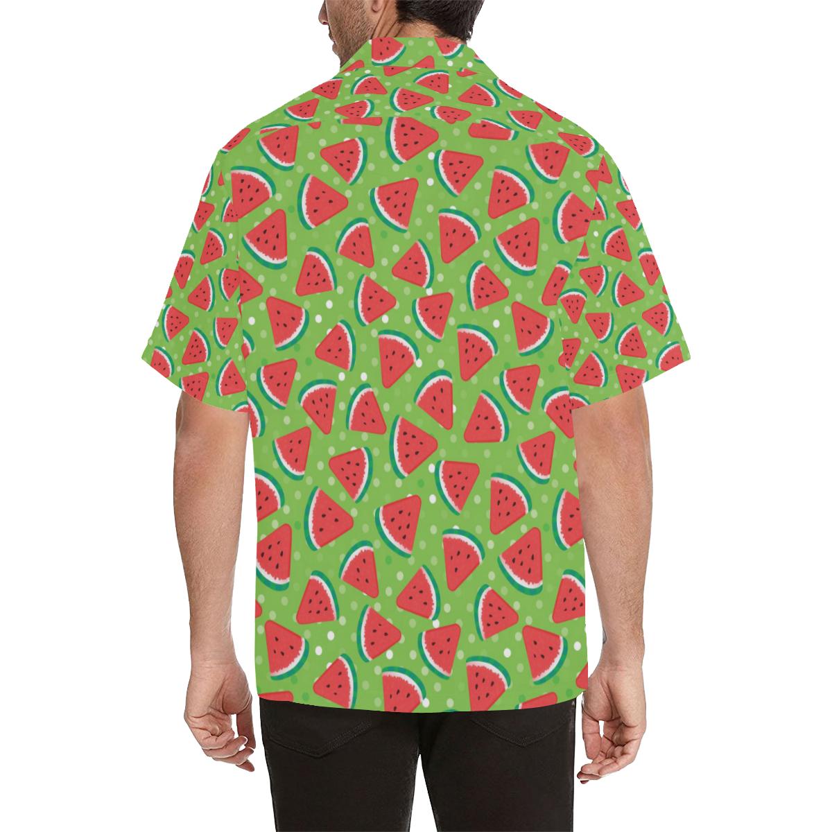 Watermelon Pattern Print Design WM05 Men Hawaiian Shirt-JorJune