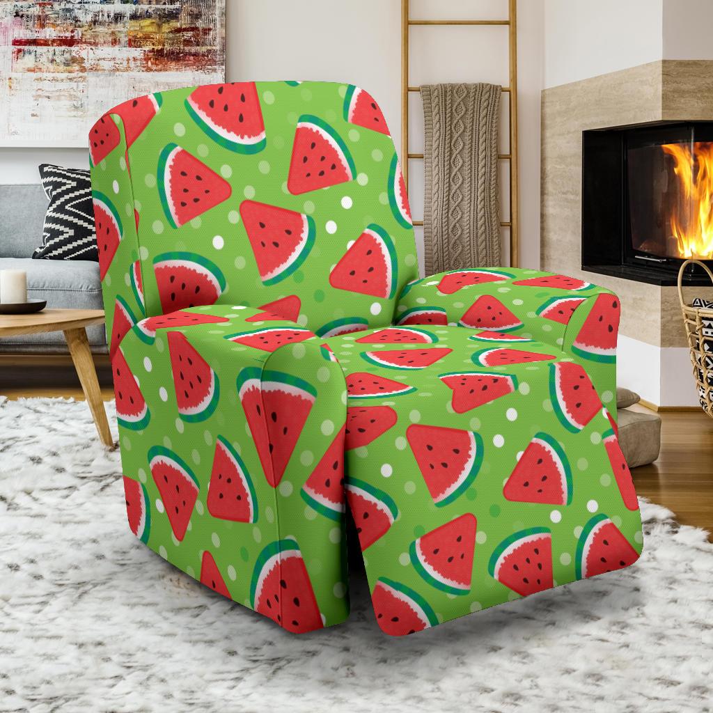 Watermelon Pattern Print Design WM05 Recliner Slipcover-JORJUNE.COM