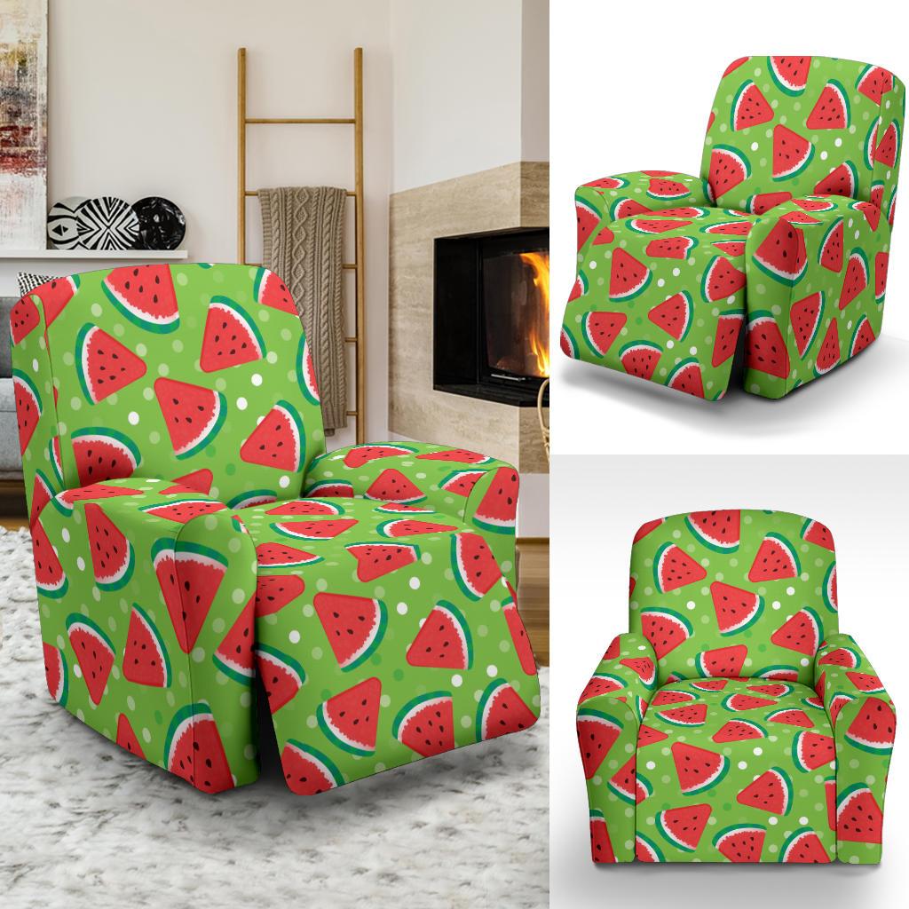 Watermelon Pattern Print Design WM05 Recliner Slipcover-JORJUNE.COM