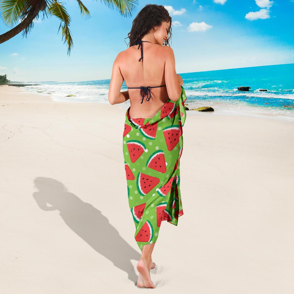 Watermelon Pattern Print Design WM05 Sarong Pareo Wrap-JORJUNE.COM