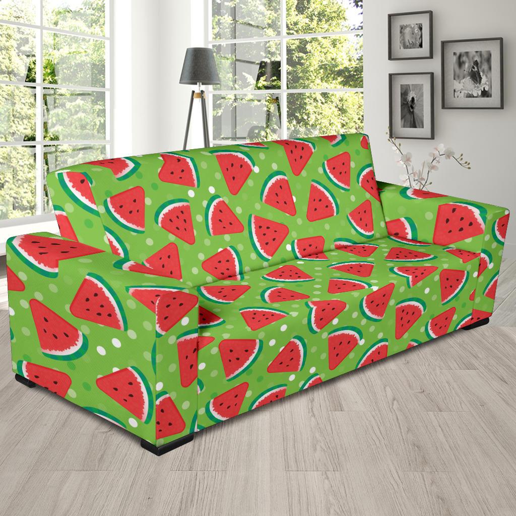 Watermelon Pattern Print Design WM05 Sofa Slipcover-JORJUNE.COM