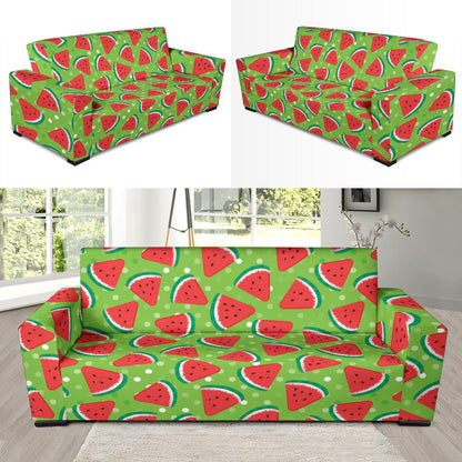 Watermelon Pattern Print Design WM05 Sofa Slipcover-JORJUNE.COM