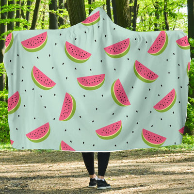 Watermelon Pattern Print Design WM06 Hooded Blanket-JORJUNE.COM