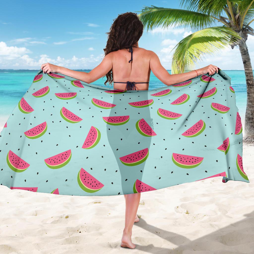 Watermelon Pattern Print Design WM06 Sarong Pareo Wrap-JORJUNE.COM