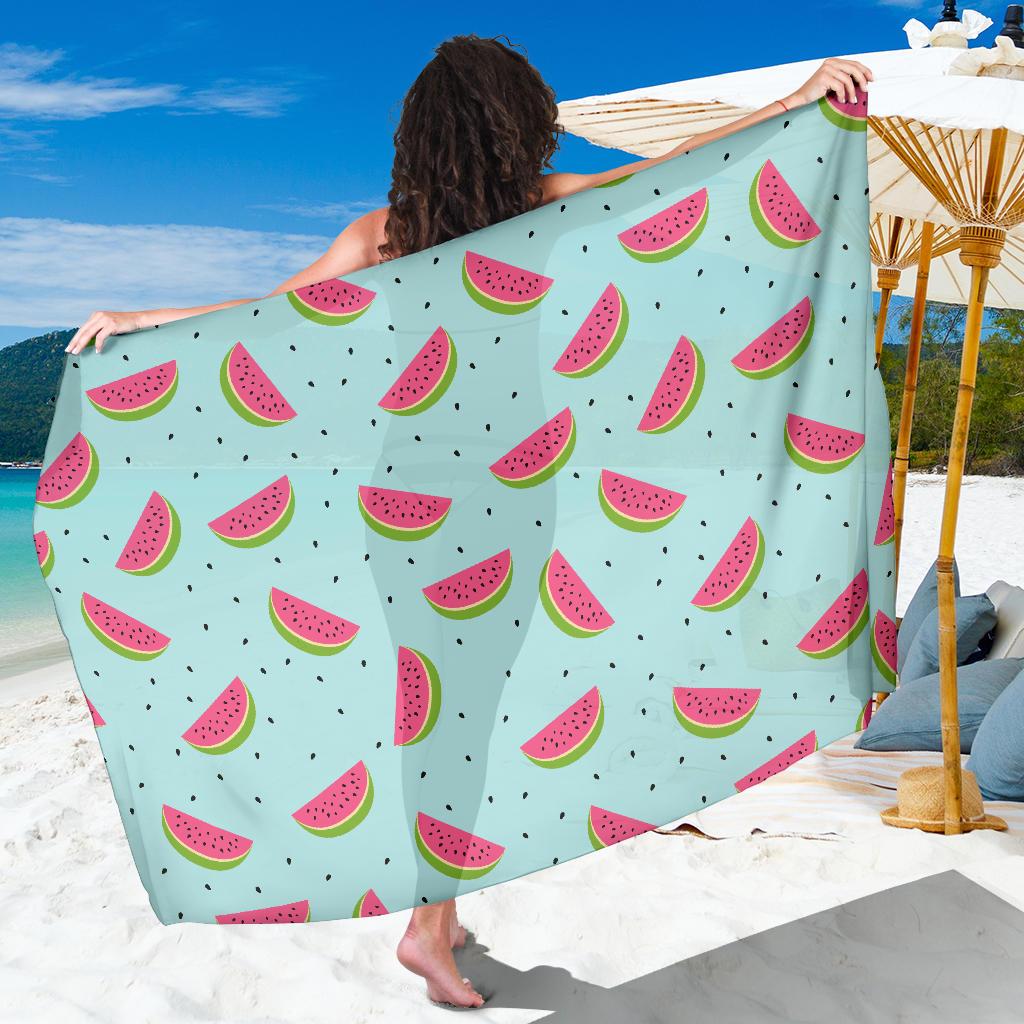 Watermelon Pattern Print Design WM06 Sarong Pareo Wrap-JORJUNE.COM