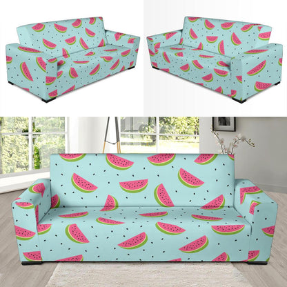 Watermelon Pattern Print Design WM06 Sofa Slipcover-JORJUNE.COM