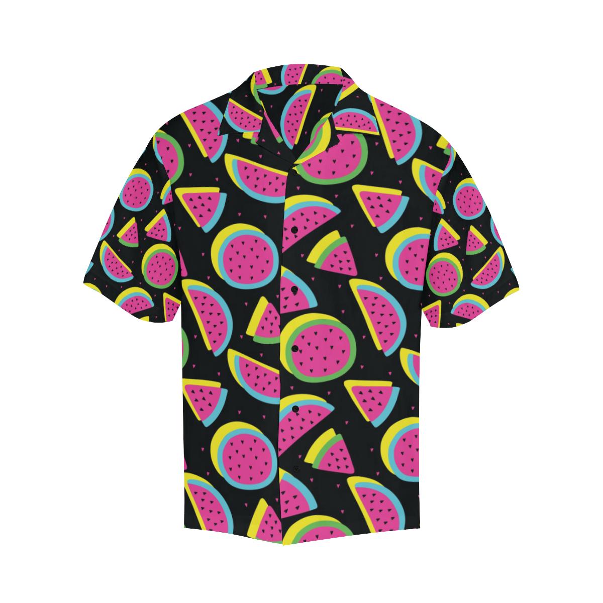 Watermelon Pattern Print Design WM07 Men Hawaiian Shirt-JorJune