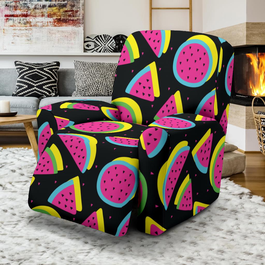 Watermelon Pattern Print Design WM07 Recliner Slipcover-JORJUNE.COM