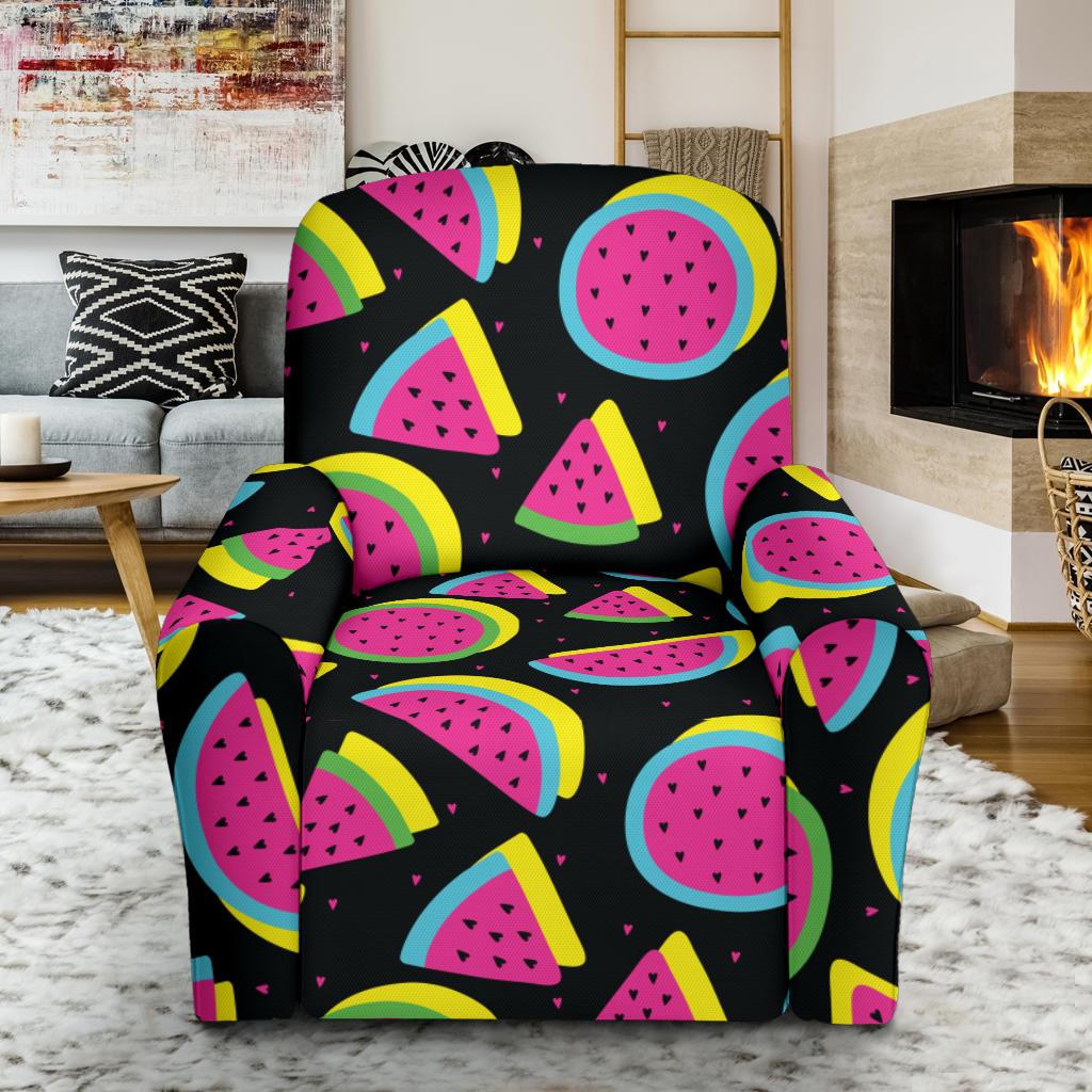 Watermelon Pattern Print Design WM07 Recliner Slipcover-JORJUNE.COM