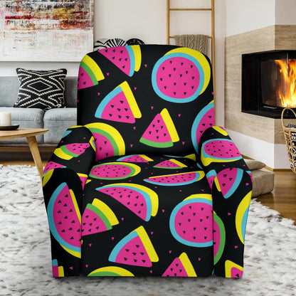 Watermelon Pattern Print Design WM07 Recliner Slipcover-JORJUNE.COM