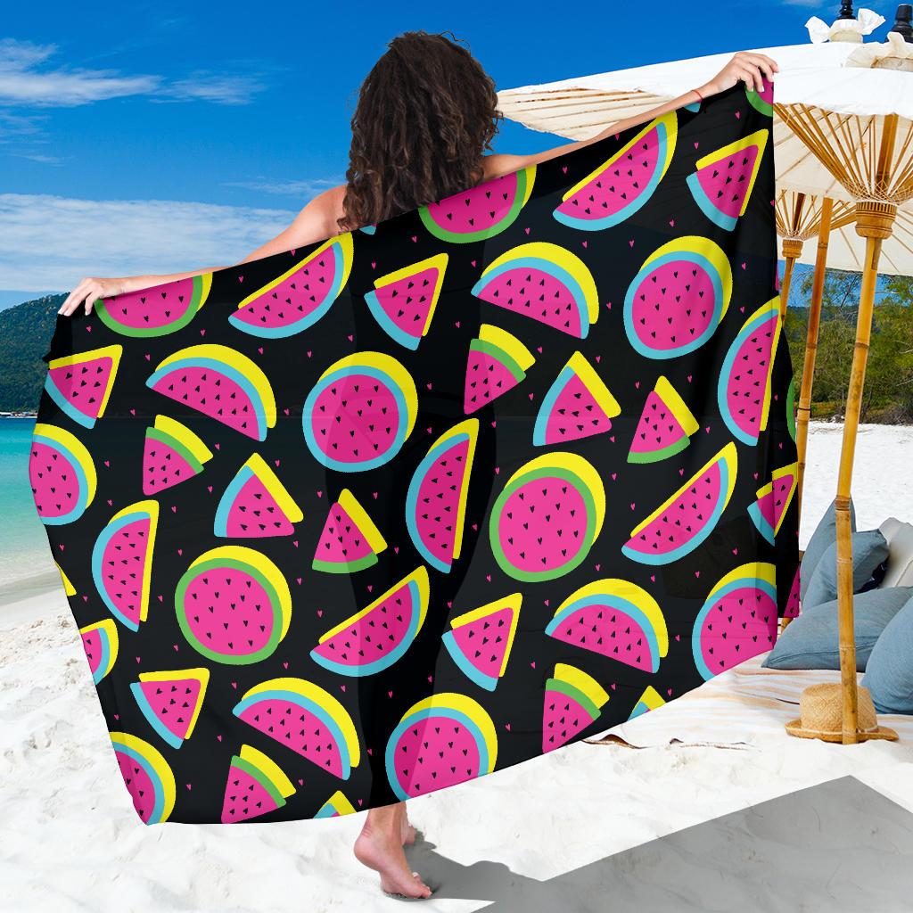 Watermelon Pattern Print Design WM07 Sarong Pareo Wrap-JORJUNE.COM