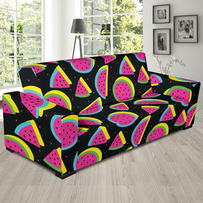 Watermelon Pattern Print Design WM07 Sofa Slipcover-JORJUNE.COM