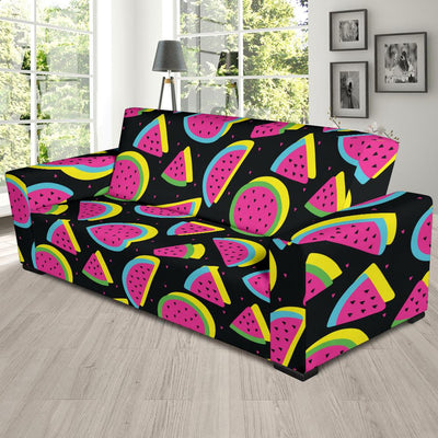 Watermelon Pattern Print Design WM07 Sofa Slipcover-JORJUNE.COM
