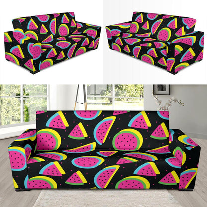 Watermelon Pattern Print Design WM07 Sofa Slipcover-JORJUNE.COM