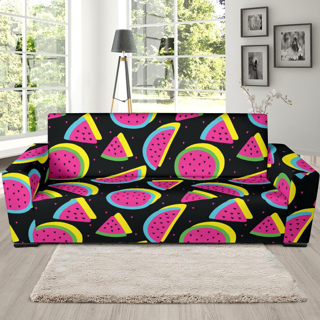 Watermelon Pattern Print Design WM07 Sofa Slipcover-JORJUNE.COM