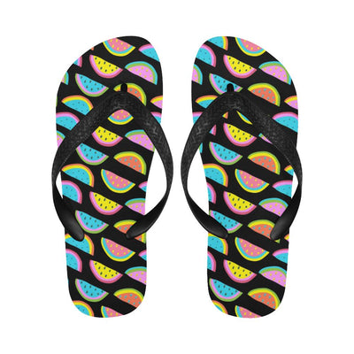 Watermelon Pattern Print Design WM08 Flip Flops-JorJune