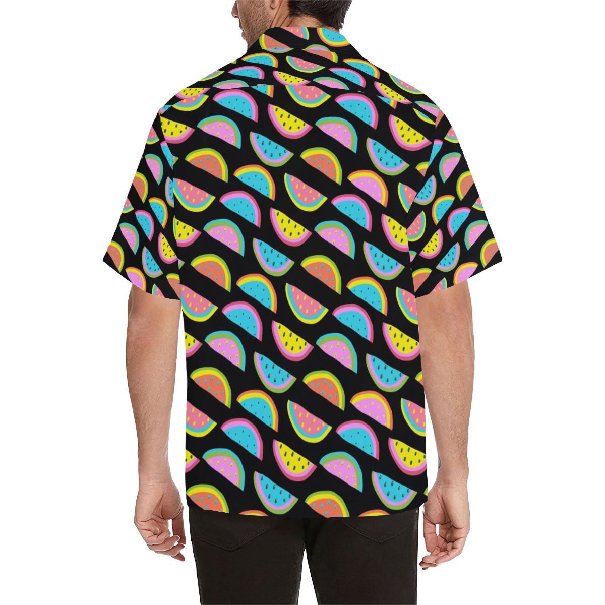Watermelon Pattern Print Design WM08 Men Hawaiian Shirt-JorJune