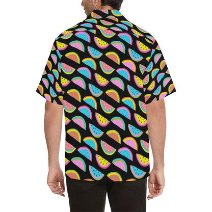 Watermelon Pattern Print Design WM08 Men Hawaiian Shirt-JorJune