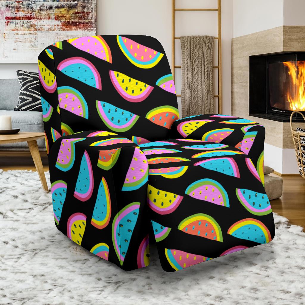 Watermelon Pattern Print Design WM08 Recliner Slipcover-JORJUNE.COM