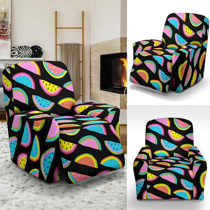 Watermelon Pattern Print Design WM08 Recliner Slipcover-JORJUNE.COM