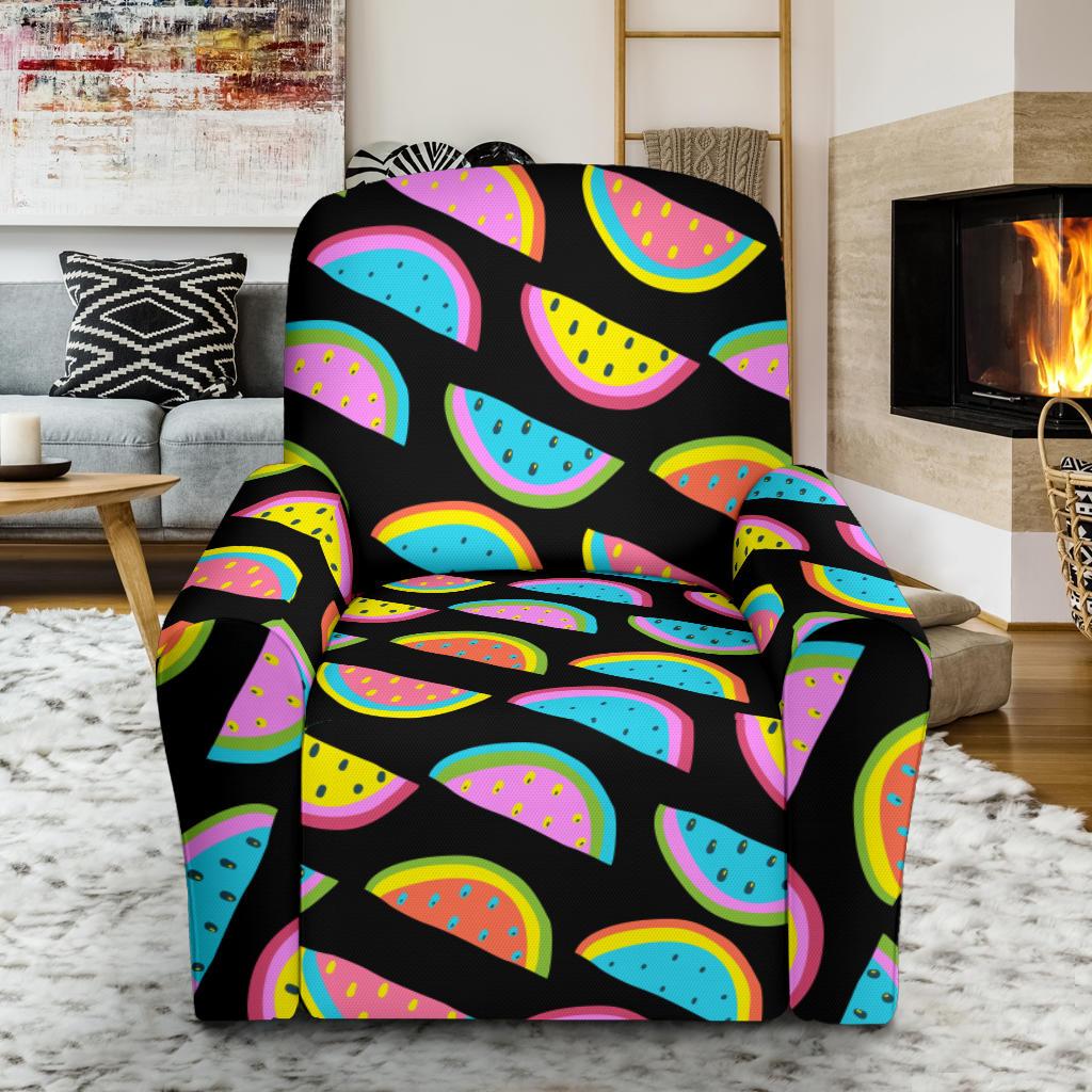 Watermelon Pattern Print Design WM08 Recliner Slipcover-JORJUNE.COM