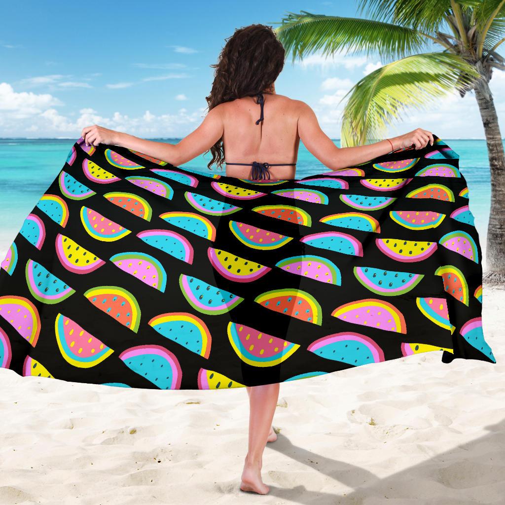 Watermelon Pattern Print Design WM08 Sarong Pareo Wrap-JORJUNE.COM