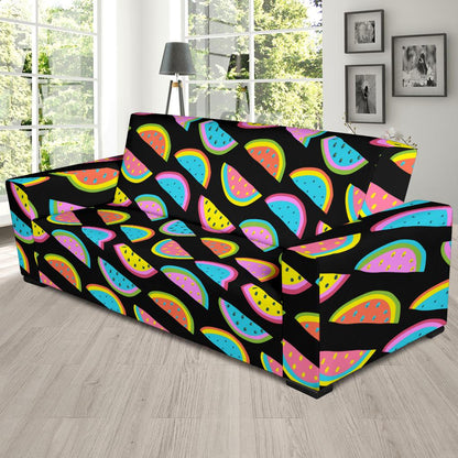 Watermelon Pattern Print Design WM08 Sofa Slipcover-JORJUNE.COM