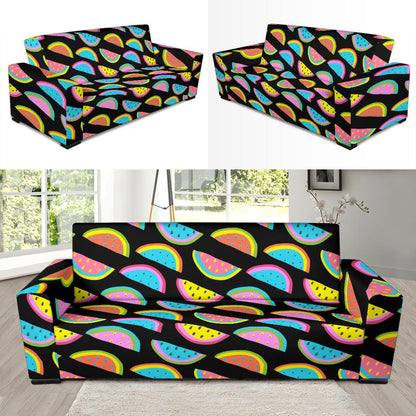 Watermelon Pattern Print Design WM08 Sofa Slipcover-JORJUNE.COM