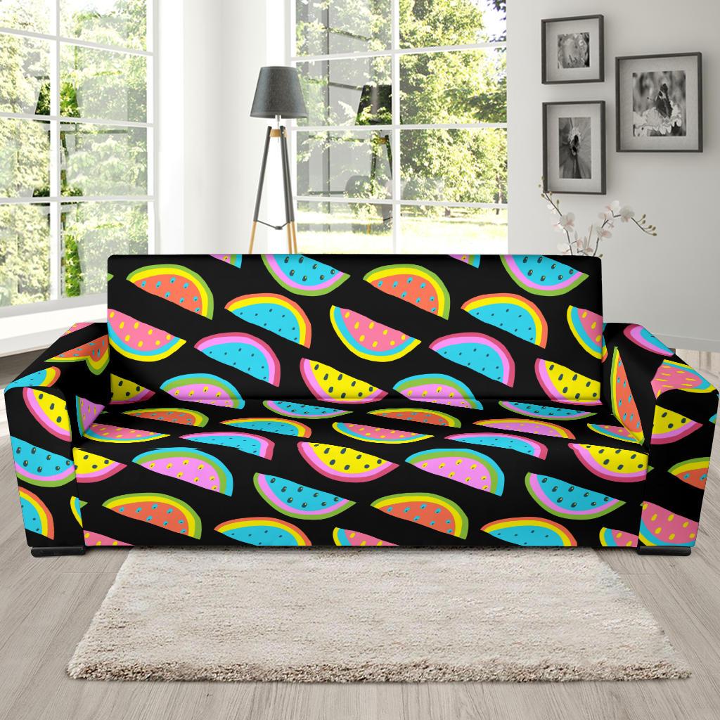 Watermelon Pattern Print Design WM08 Sofa Slipcover-JORJUNE.COM