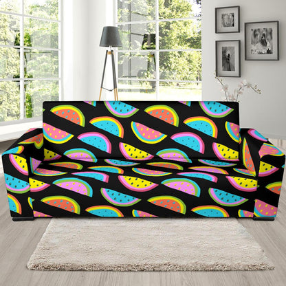 Watermelon Pattern Print Design WM08 Sofa Slipcover-JORJUNE.COM