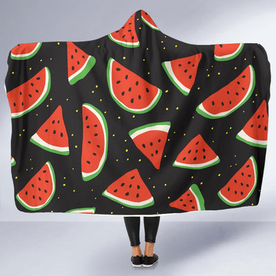 Watermelon Pattern Print Design WM09 Hooded Blanket-JORJUNE.COM