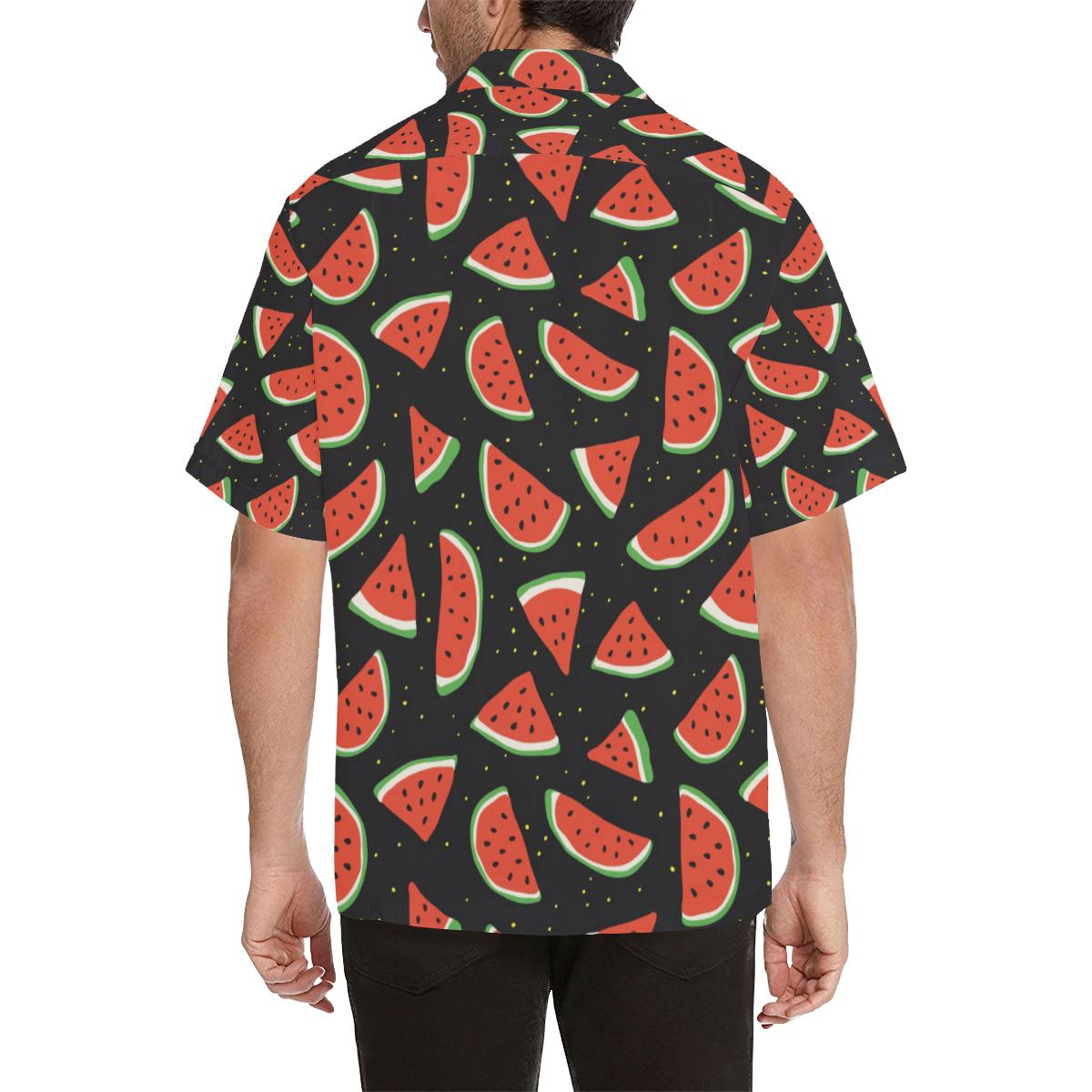 Watermelon Pattern Print Design WM09 Men Hawaiian Shirt-JorJune