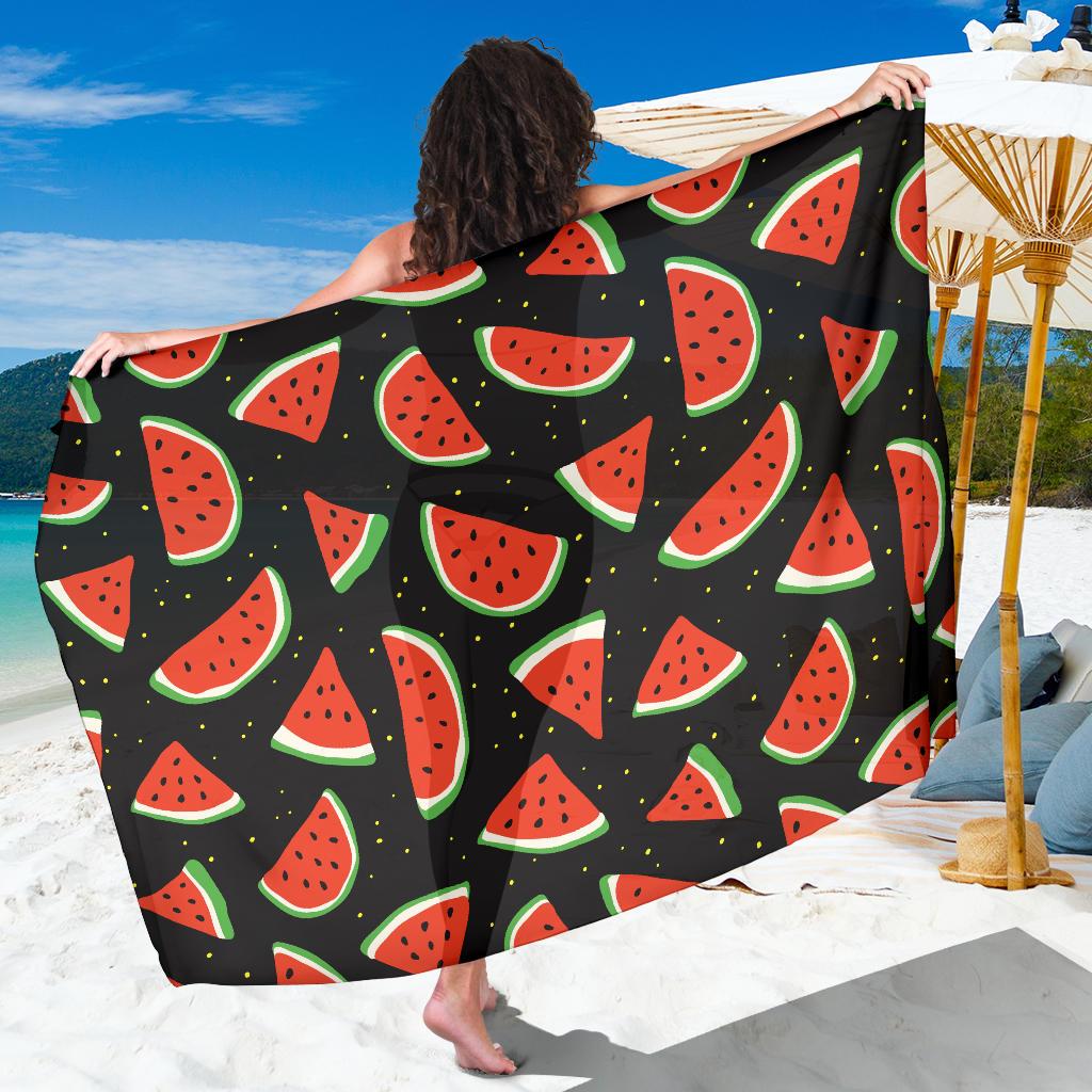Watermelon Pattern Print Design WM09 Sarong Pareo Wrap-JORJUNE.COM