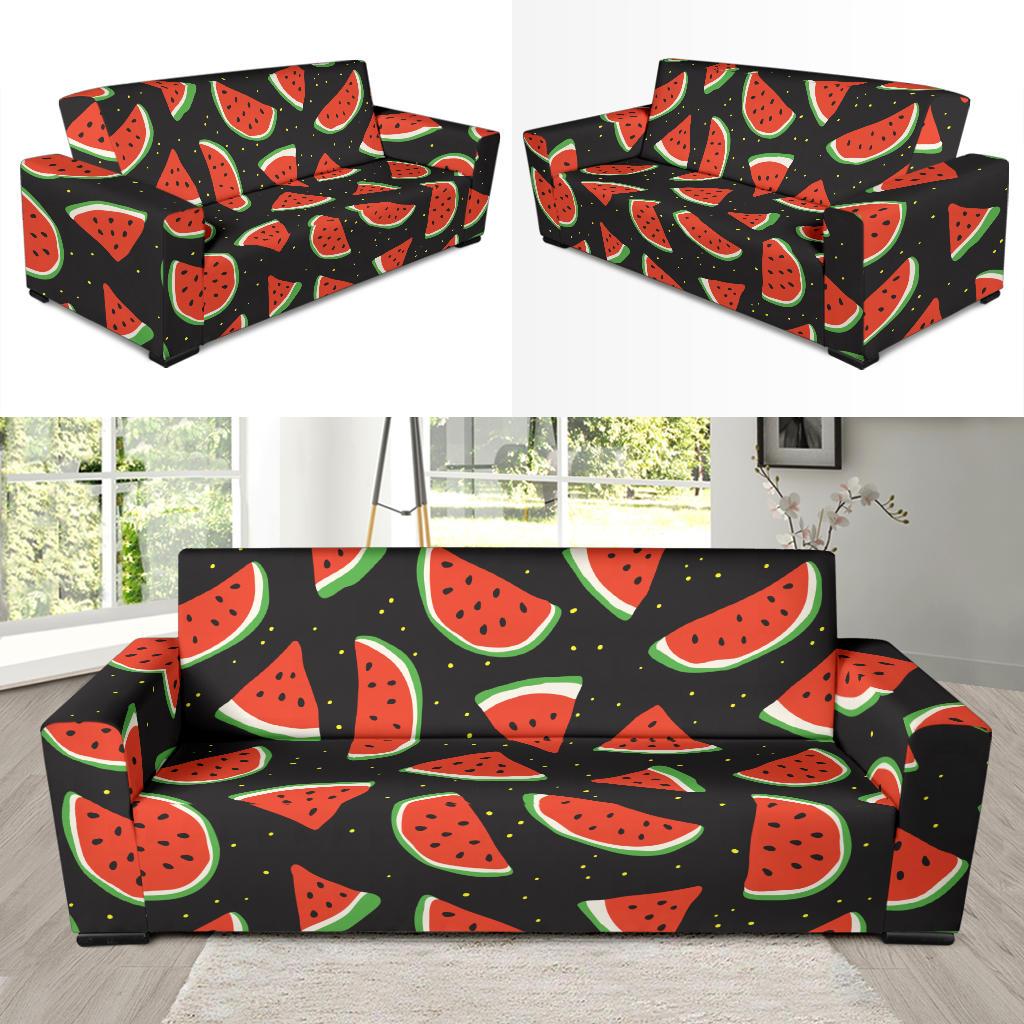 Watermelon Pattern Print Design WM09 Sofa Slipcover-JORJUNE.COM
