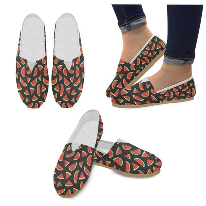 Watermelon Pattern Print Design WM09 Women Casual Shoes-JorJune.com