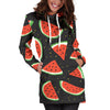 Watermelon Pattern Print Design WM09 Women Hoodie Dress