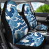 Wave Themed Pattern Print Universal Fit Car Seat Covers